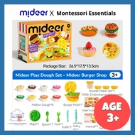 (Burger Diner Play Set) Mideer Mellow Dough - Safe Kids Soft Texture Non-Toxic Play Dough Imaginativ