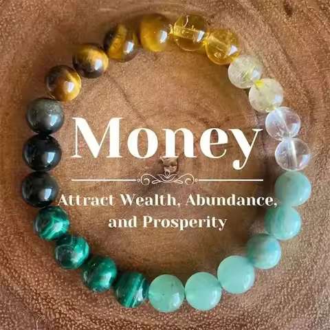 8mm Natural Green Malachite Tiger Eye Stone Bead Bracelet Women Men Attract Good Luck Money Health B