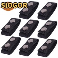 SIOGOR 1/4/8Pcs Belt Buckle  Double Snaps Sports Nylon Strap