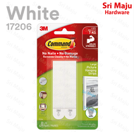 MAJU 3M Command 17206 Large Picture Hanging Strip Photo Frame Hanger Riba Hook No Damage Wall Organi