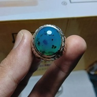 batu cincin bacan doko biru coklat totol selasih
