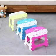Kursi lipat anak portable bangku lantai mini kecil motif karakter kartun lucu dingklik duduk