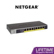 NETGEAR 8-Port Gigabit Ethernet Unmanaged PoE Switch (GS108LP) - with 8 x PoEplus  60W Upgradeable, Desktop/Rackmount