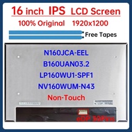 16" LCD Screen NV160WUM-N43 N160JCA-EEL B160UAN03.2 LP160WU1-SPF1 For Lenovo IP 5 Chrome 16IAU7 Type