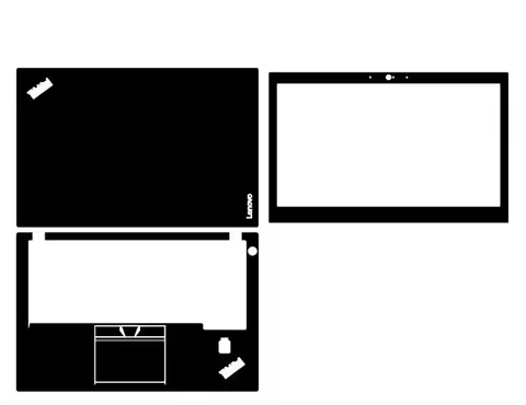 Pre-cut 1xTop+1xPalmrest+1xScreen Bezel Skin Sticker Cover Case Film For Thinkpad X270 T440P T450 X3