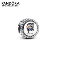 Pandora Thailand tuk tuk sterling silver charm with clear cubic zeconia เครื่องประดับ ชาร์ม ชาร์มเงิ