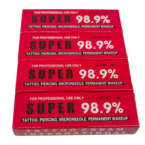 New Red Super 98.9% Tattoo Cream 10g Before Permanent Makeup Microblading Eyebrow Lips Auxiliary Cre