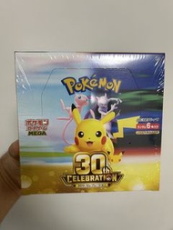 龍豐貨 現貨 全新 原盒 有透明膠膜 日版 m6a PTCG Pokemon 30th Anniversary Celebration 30周年慶祝 擴張包 $1300/盒