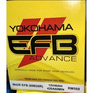 YOKOHAMA EFB M42(R) (60B20R) MF(KERING) START/STOP BATTERIES