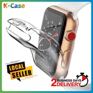 [SG] Transparent TPU Silicone Apple Watch Screen Protector Casing iWatch 7/8/ultra Case for iWatch Series 8/7/6/5/4/3/2