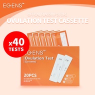 EGENS 40 Pcs One Step Ovulation Test Kit Cassette OPK Health Test Easy To Use At Home Free Urine Cup