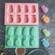 8 Pineapple Silicone Cake Mold Ice Cream Jelly Pudding Soap Cake Steamed Rice Cake White Jelly Fruit