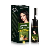 Sun Hair Collagen Nano ORGANIC Silver Shampoo (black) - Prevents Premature Gray Hair, Nourishes Hair, Cleanses, Restores Hair