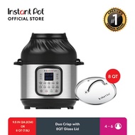 Instant Pot Duo Crisp 11-in-1 Air Fryer & Electric Pressure Cooker (8 QT/7.5 L) with 8QT Glass Lid
