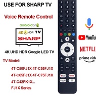 Sharp TV remote SH-V10 RC2101 with voice command Sharp TV model 4T-C50FJ1X 4T-C55FJ1X remote tv Shar