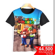 Super Mario Kids T-shirt S8D6 3D Super Mario Game Kids Clothes S8D6 3D Game Kids Clothing