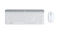Logitech Slim Combo MK470 Wireless Keyboard Mouse Set White