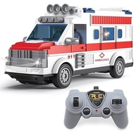 Dollox 1/30 RC School Bus, 2.4G Remote Control School Car 4 Channel City Classic Bus Toy Electronic