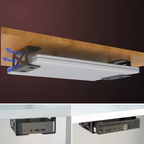 Under Desk Laptop/Mini PC Storage Mount,CPU Holder,Compatible with Dell OptiPlex,Mac Book,Mac Mini a
