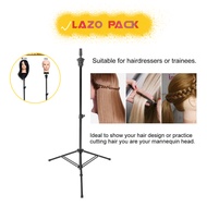 Hairdressing Tripod Stand Dummy Head Training Standing Tripod Kepala Patung Hair Salon Barber Practice Hair Mannequin