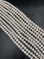 Freshwater pearl “white” 9.5-10.0 MM Round. มุกน้ำจืด “ขาว” 9.5-10.0 MM กลม