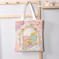 Sanrio Melody Gemini peripheral cute canvas bag st Sanrio Melody Gemini Merchandise cute canvas bag 