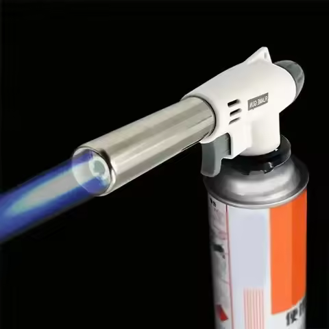 Portable Metal Flame Gun Butane Gas Welding-Burner Welding Gas Burner Flame Gas Torch Flame Gun Blow