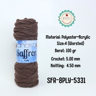 ANEKA - 8-Ply Saffron Knitting Yarn / Crochet Knitting Yarn - 5331 - Umber