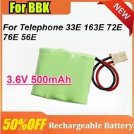 2PCS for BBK Telephone 33E 163E 72E 76E 56E Cordless Phone Battery 3.6V 500mAh Rechargeable Battery