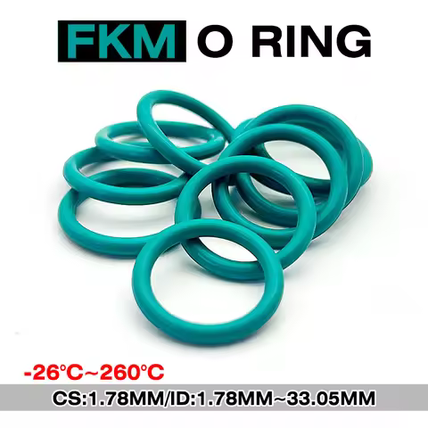 Premium CS 1.78mm ID 1.78mm~21.95mm FKM O-Ring Fluororubber Material, Heat & Corrosion Resistant, Hi