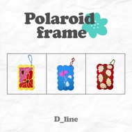 Polaroid Photo Frame Keychain Flower