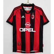 06 07 Milan Home/Away Retro Fan Edition Long Sleeve Ac Football Jersey