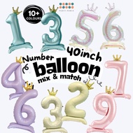 [SG Instock] All 40 inch Standing number balloon Big Number Balloon 40inch Balloon Decoration