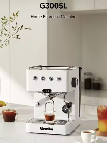 CAFOVO Gemilai G3005L Professional Espresso Coffee Maker Small Multi-function Cappuccino Italian Sem