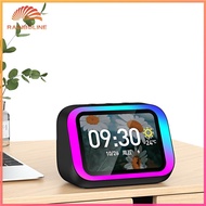 Smart Speaker Voice Assistant Portable BT Speaker with RGB Lights Home Speaker for Bedroom Living Ro