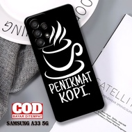 NEWEST Samsung A33 5G Case - Fashion Case with Aesthetic Coffee Words - Samsung A33 5G A13 A14 A15 A