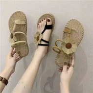 Ethnic flower thumb sandals flat sandal women sandal