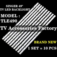 TLE490 SINGER 49" TV LED BACKLIGHT(LAMP TV) SINGER 49" INCH LED TV
