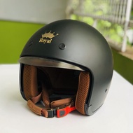 [ẢNH THẬT - CHO XEM HÀNG] Mũ bảo hiểm cả đầu kính âm Royal 139 chính hãng đen nhám - Nón bảo hiểm 3/