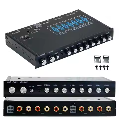 7 Band Car Audio Equalizer Easy Install Frequency Adjustable Graphic Equalizer Professional for Car 