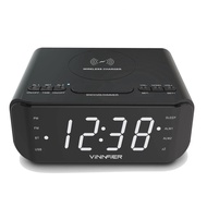 VINNIFIER wireless charger Alarm Clock Radio