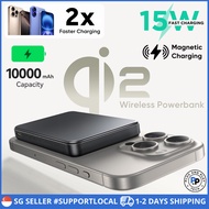 [1-2 DAY SG SHIPPING!] Qi2 Magnetic 15W Wireless Charging Powerbank 5000mAh 10000mAh iPhone 16 15 14