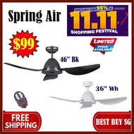 Spring Air 36 inch ceiling fan | Remote control | AC Motor | Free delivery | Local warranty |