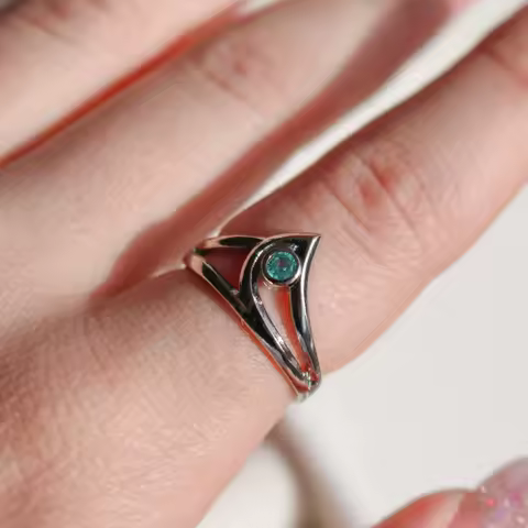 Game Valorant Sage Gamer Ring Adjustable Ring for Man Woman Silver Plated Blue Rhinestone Jewelry Co