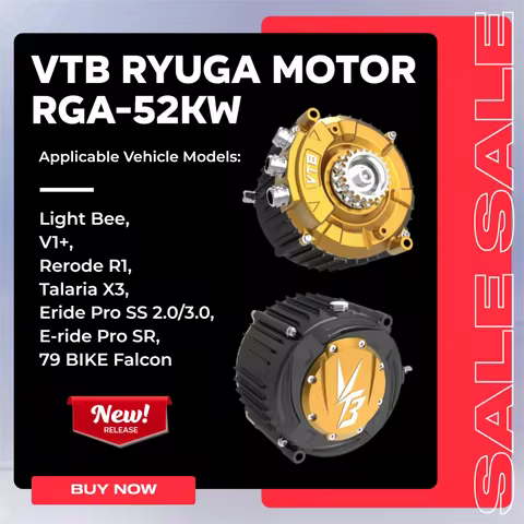 VTB RYUGA MOTOR RGA-52KW For Light Bee, V1+, Rerode R1, Talaria X3, Eride Pro SS 2.0/3.0, E-ride Pro