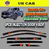 (6PCS 3INCH) Honda Crv G6 2024 - Present Stainless Steel Injection Door Visor Sun Visor Air Press Ai