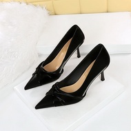 Sooday No. 1025 Black / Size 34-43 7cm/ high heels party heels/ party high heels mattePOLOS graduati
