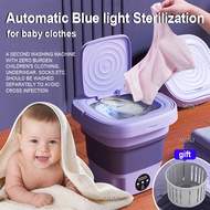 Baby Special Automatic Mini Washing Machine with Dryer UV Light Blu-Ray Sterilization Foldable Portable Washing Machine Single Tub Mini Portable Washing Machine Inverter Washing Machine Fully Automatic Small Washing Machine Mini Washingmachine with Dryer