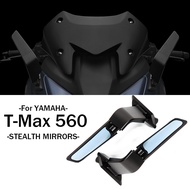 ❧卐ஐ TMAX 560 Motorcycle Accessories Mirrors for Yamaha T-MAX560 T MAX 560 Stealth Mirrors Sports Winglets Adjustable Mirror