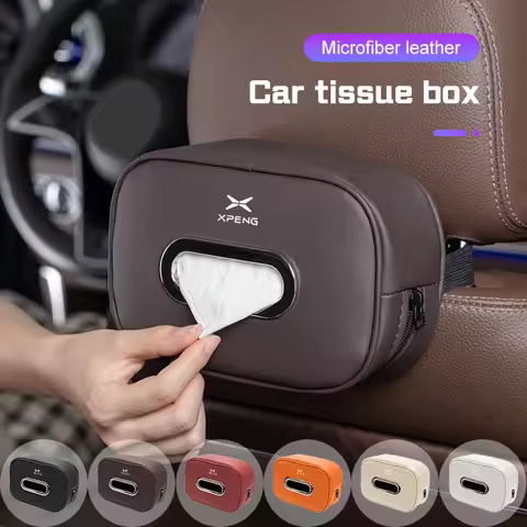 Car Tissue Box Center Console Armrest Napkin Box For Xpeng P7/P7i/P5/G3/G3i/G6/G9/X9/MONA M03 Car Ti